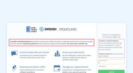 Mychart swedish issaquah Get the MyChart mobile app For on-the-go access to your health record, download the free MyChart mobile app and select Swedish as your health care provider. . Mychart swedish issaquah